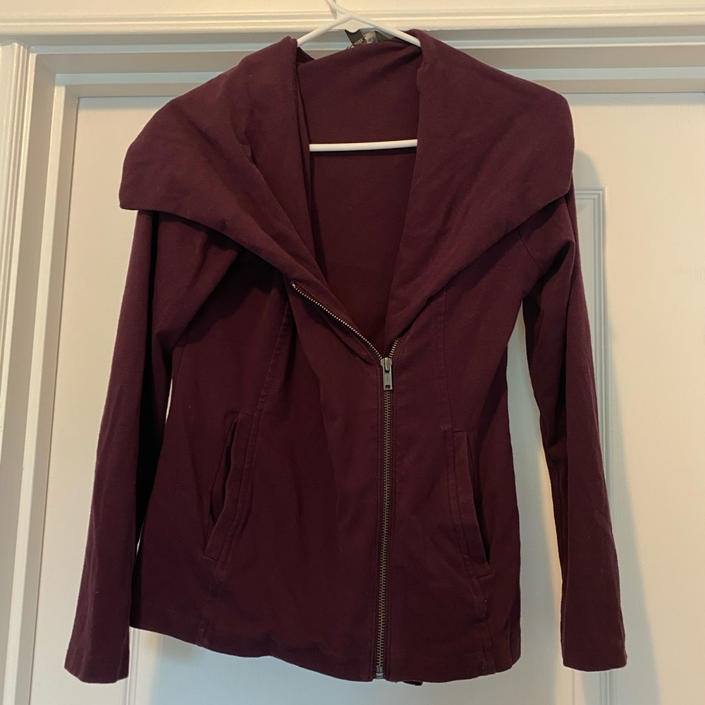 Banana Republic asymmetrical zipped sweater